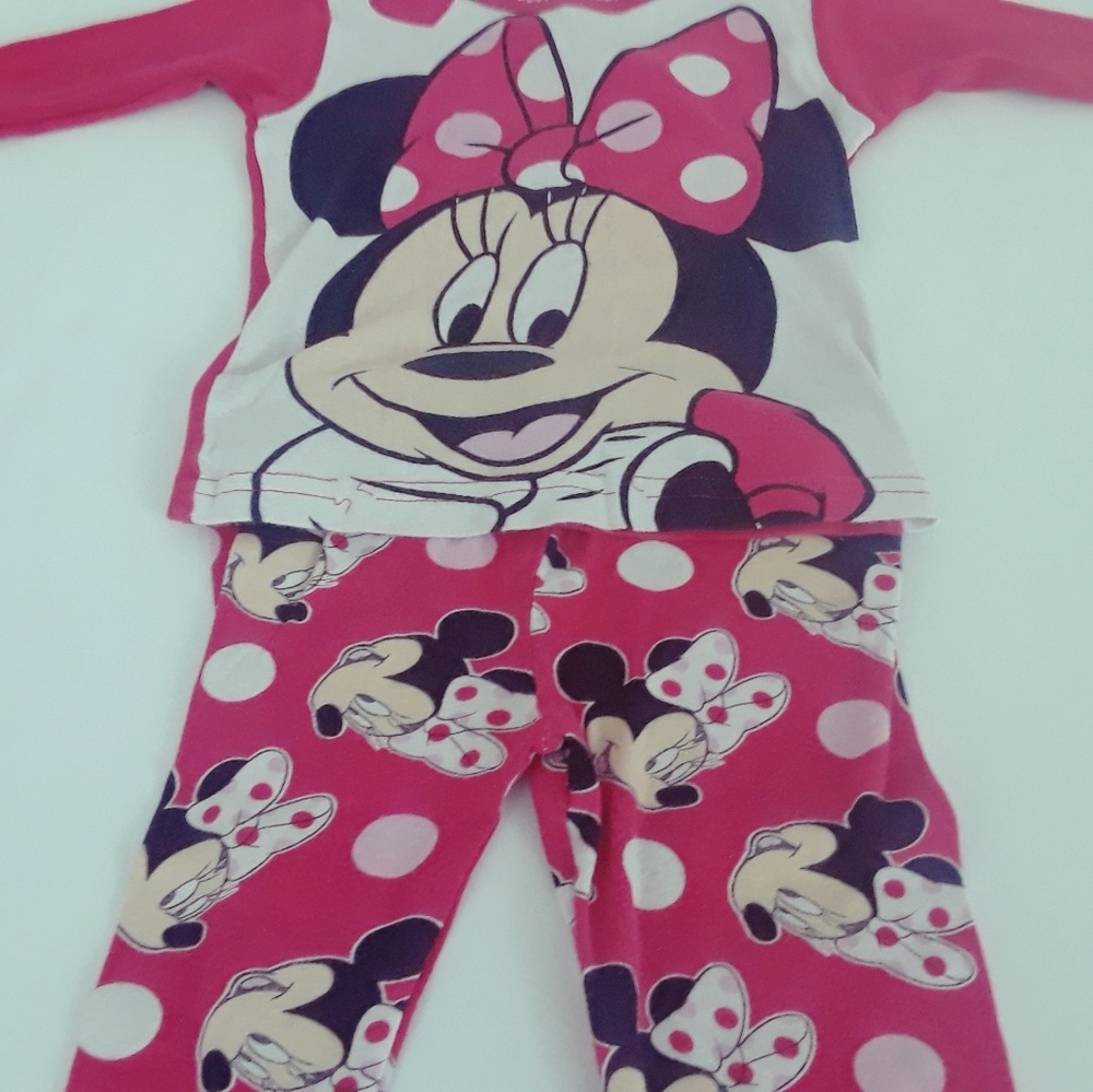 Disney Minnie Mouse Girls 2pc Pajamas